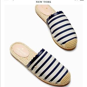 New Kate Spade Rosie Canvas Slides